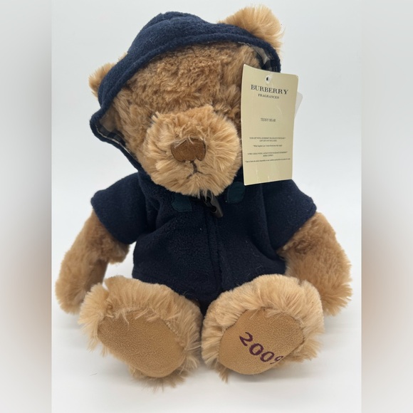 Burberry Plush Bear in Navy Hoodie - Picture 1 of 7